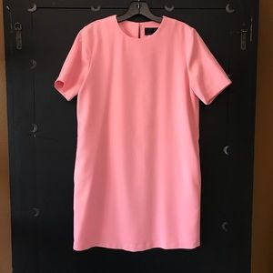Pink Shift Dress With Pockets
